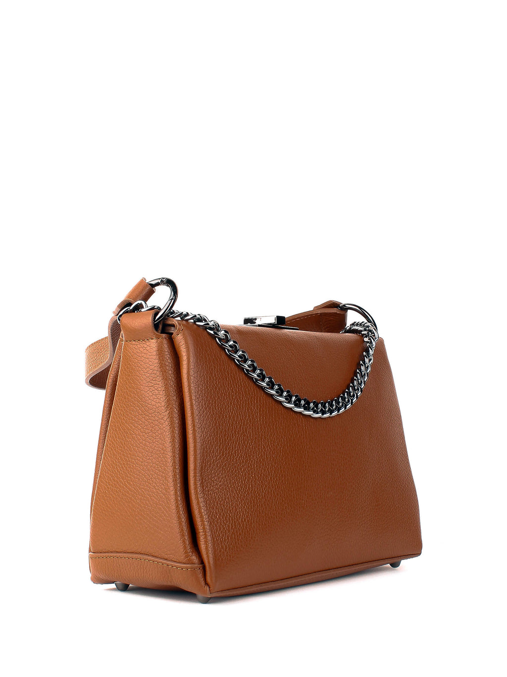 Bolso de hombro de piel italiana Rojo 6336-45-32