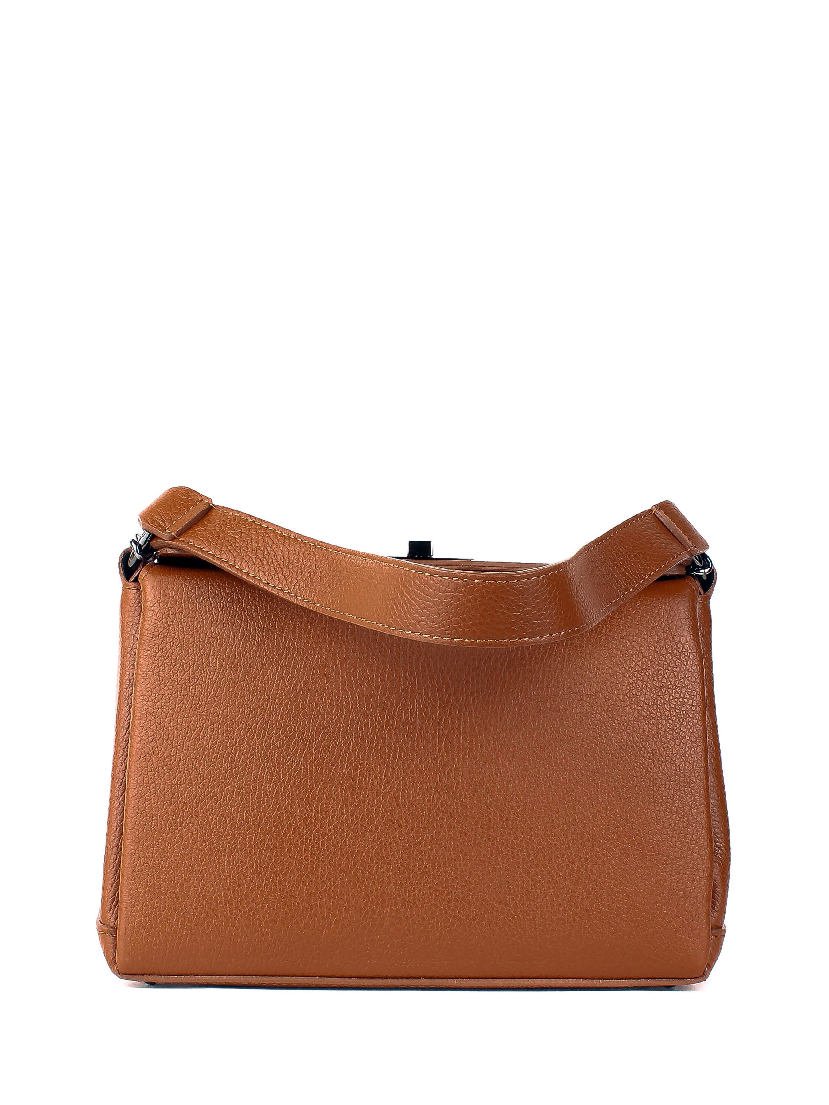 Bolso de hombro de piel italiana Rojo 6336-45-32