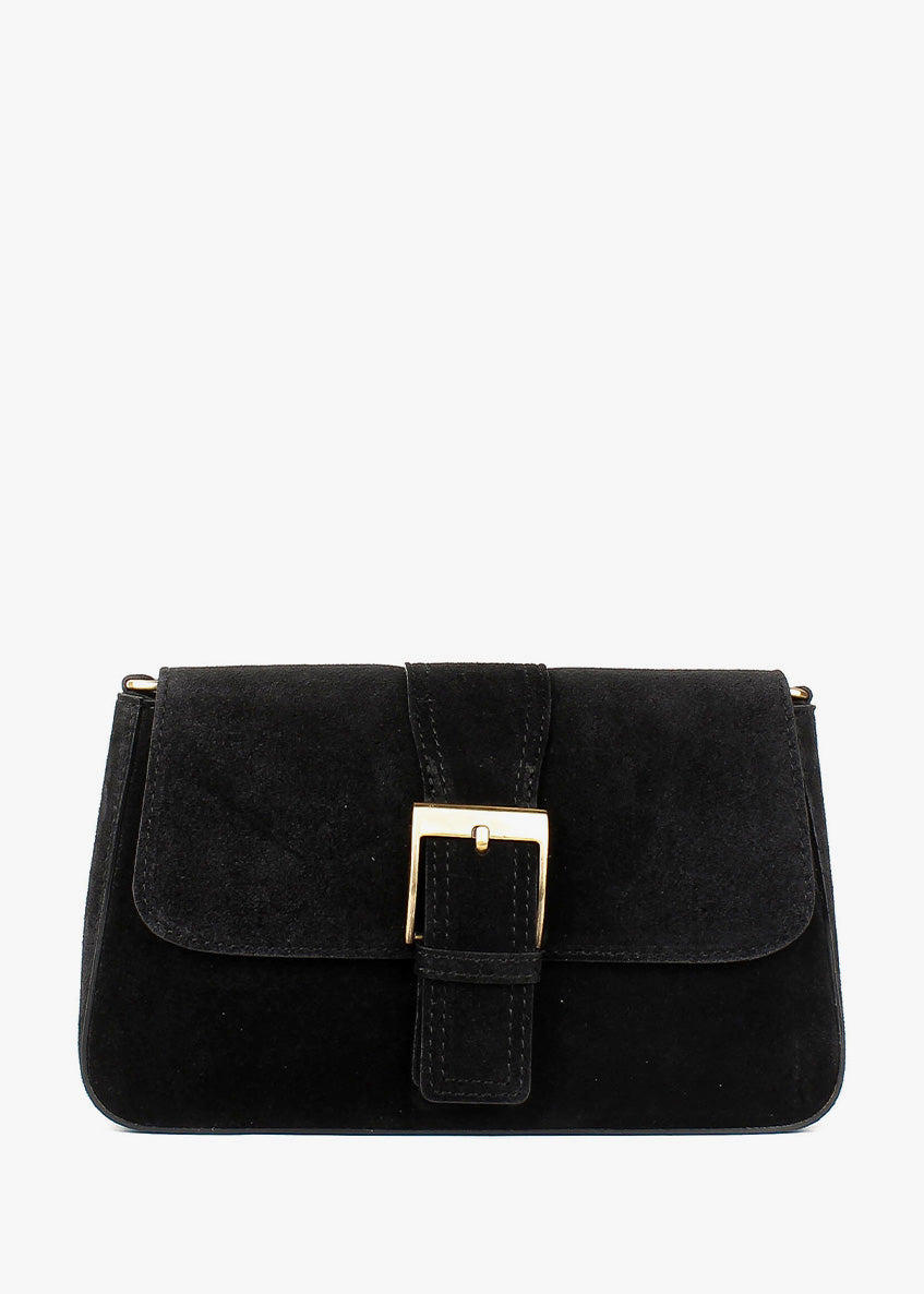 Bandolera de piel italiana Negro 5730-05-38