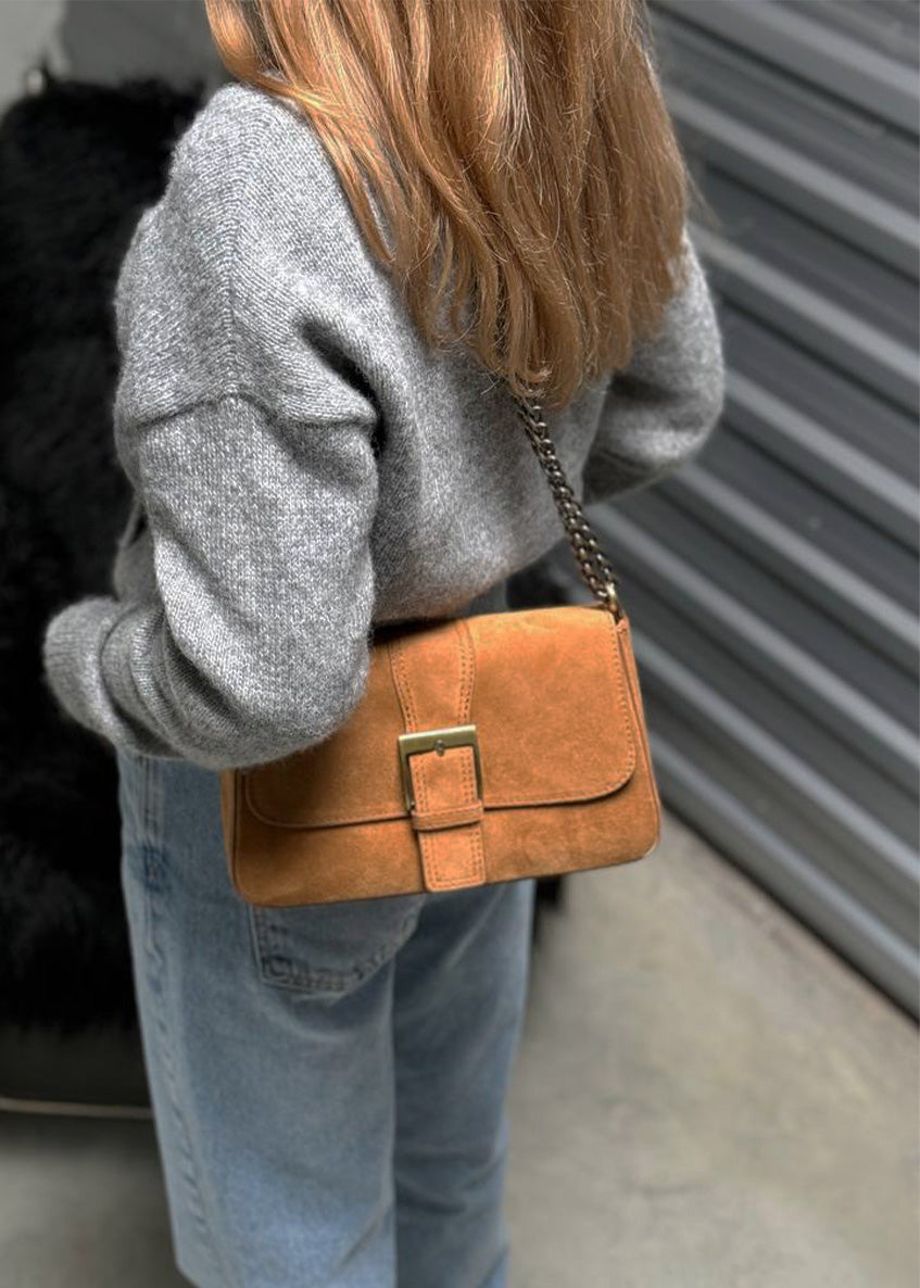 Bandolera de piel italiana Rojo 5730-45-38