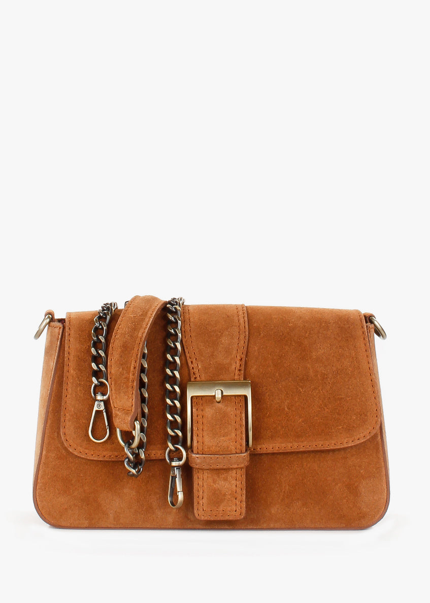 Bandolera de piel italiana Rojo 5730-45-38