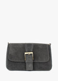 Bandolera de piel italiana Gris 5730-27-38