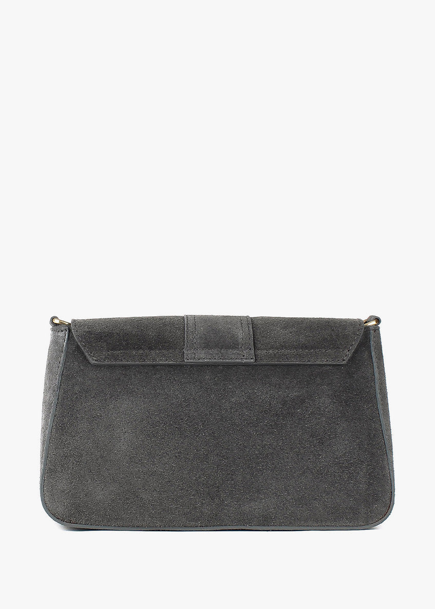 Bandolera de piel italiana Gris 5730-27-38