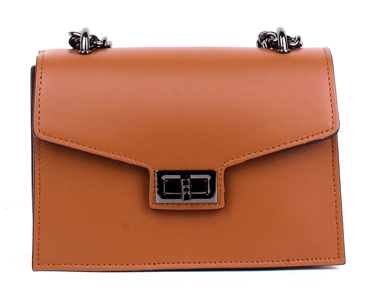 Bandolera de piel italiana Rojo 3940-45-31