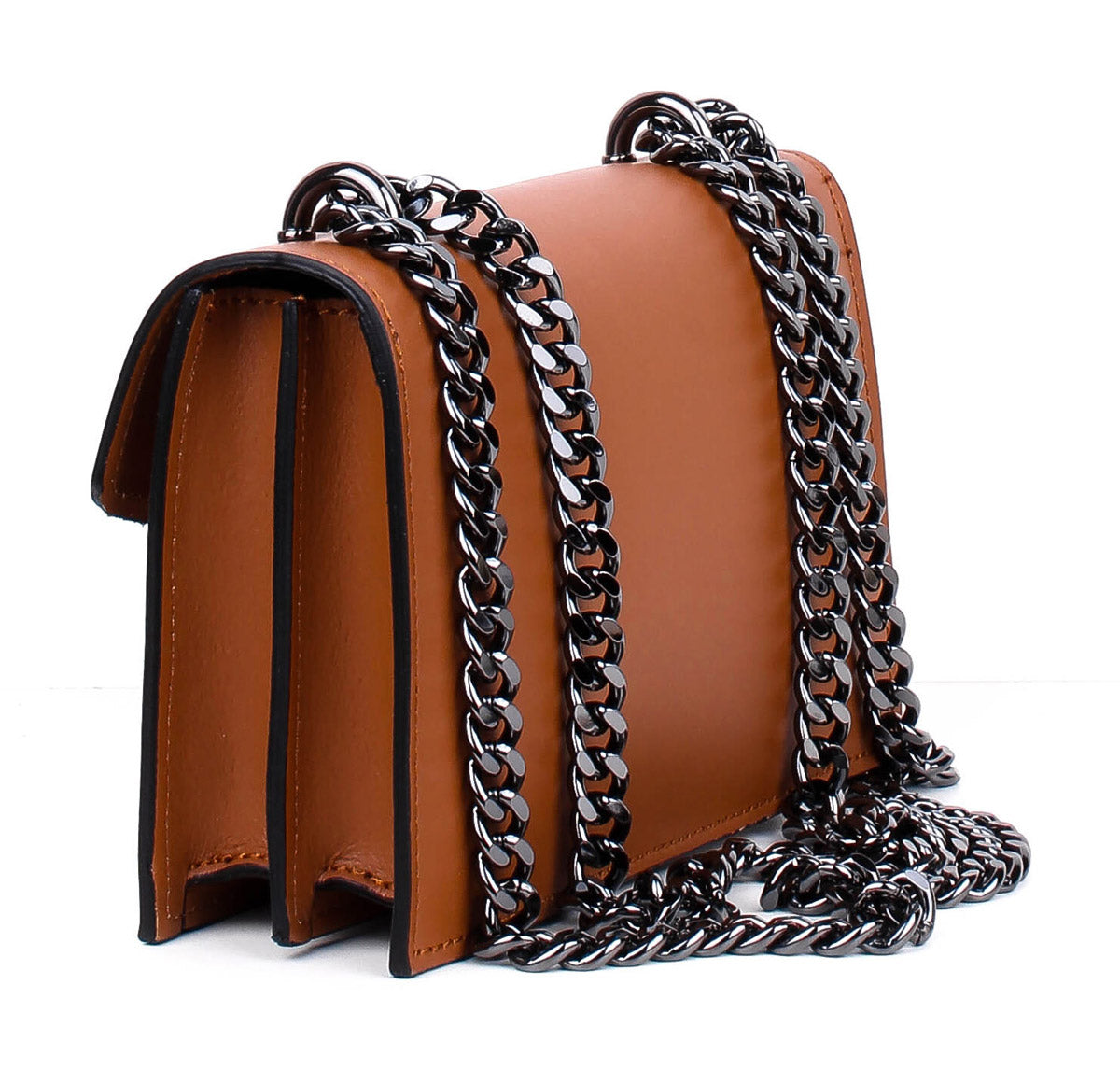 Bandolera de piel italiana Rojo 3940-45-31