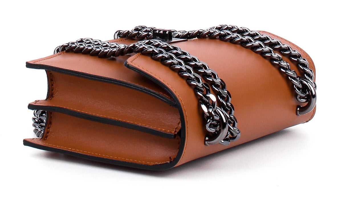 Bandolera de piel italiana Rojo 3940-45-31