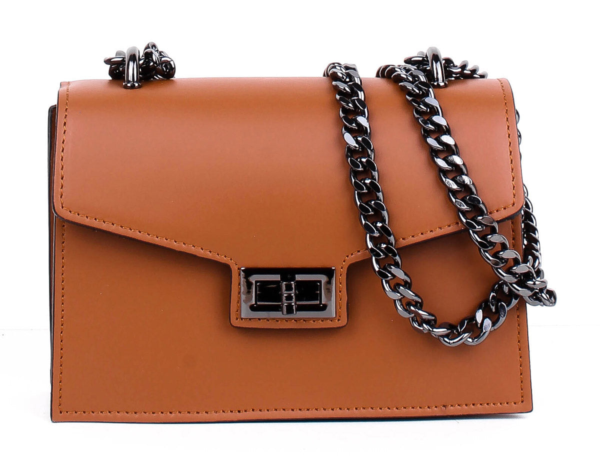 Bandolera de piel italiana Rojo 3940-45-31