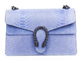 Bandolera de piel italiana Темно блакитний 9639-97-35