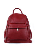 Mochila de piel italiana Burgoña 1235-12-32