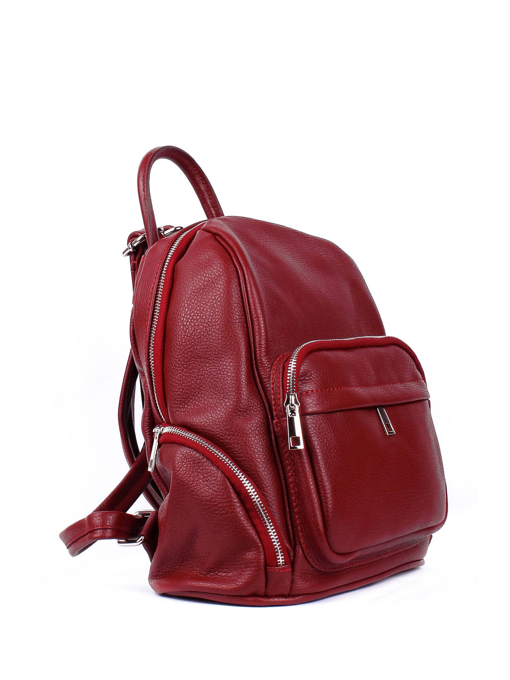 Mochila de piel italiana Burgoña 1235-12-32