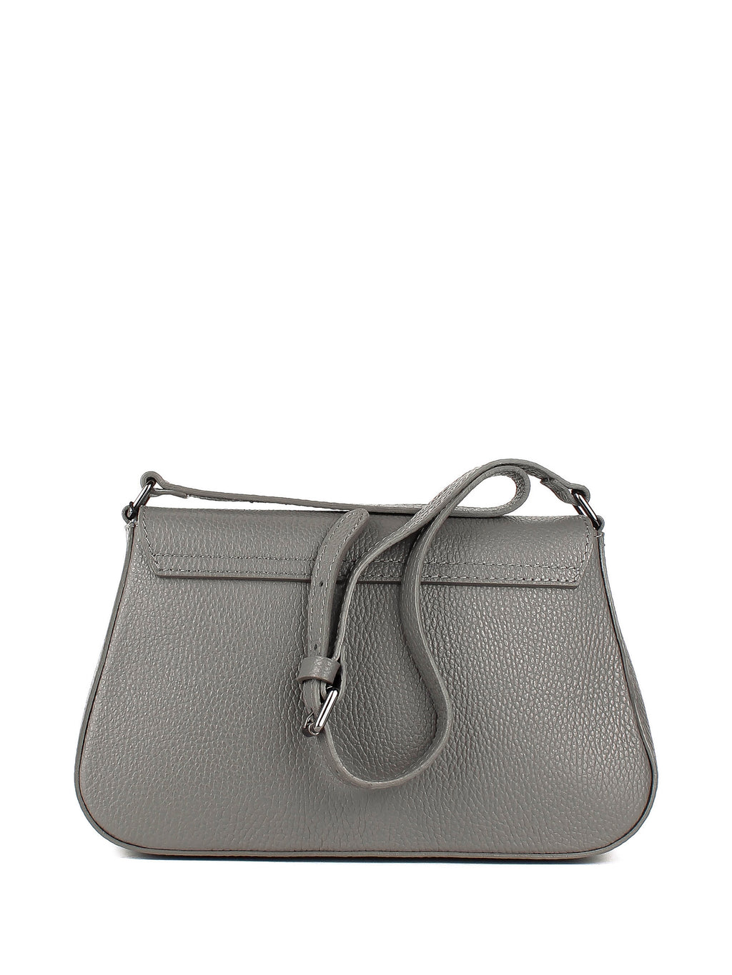 Bandolera de piel italiana Gris, Beige 4892-98-32