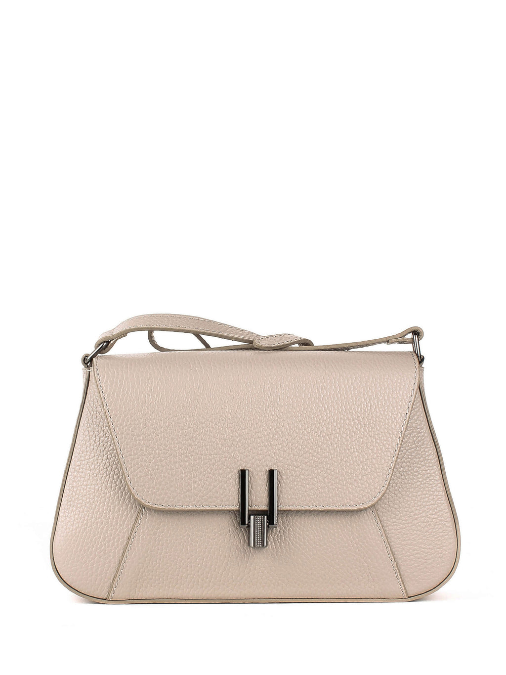 Bandolera de piel italiana Beige 4892-11-32