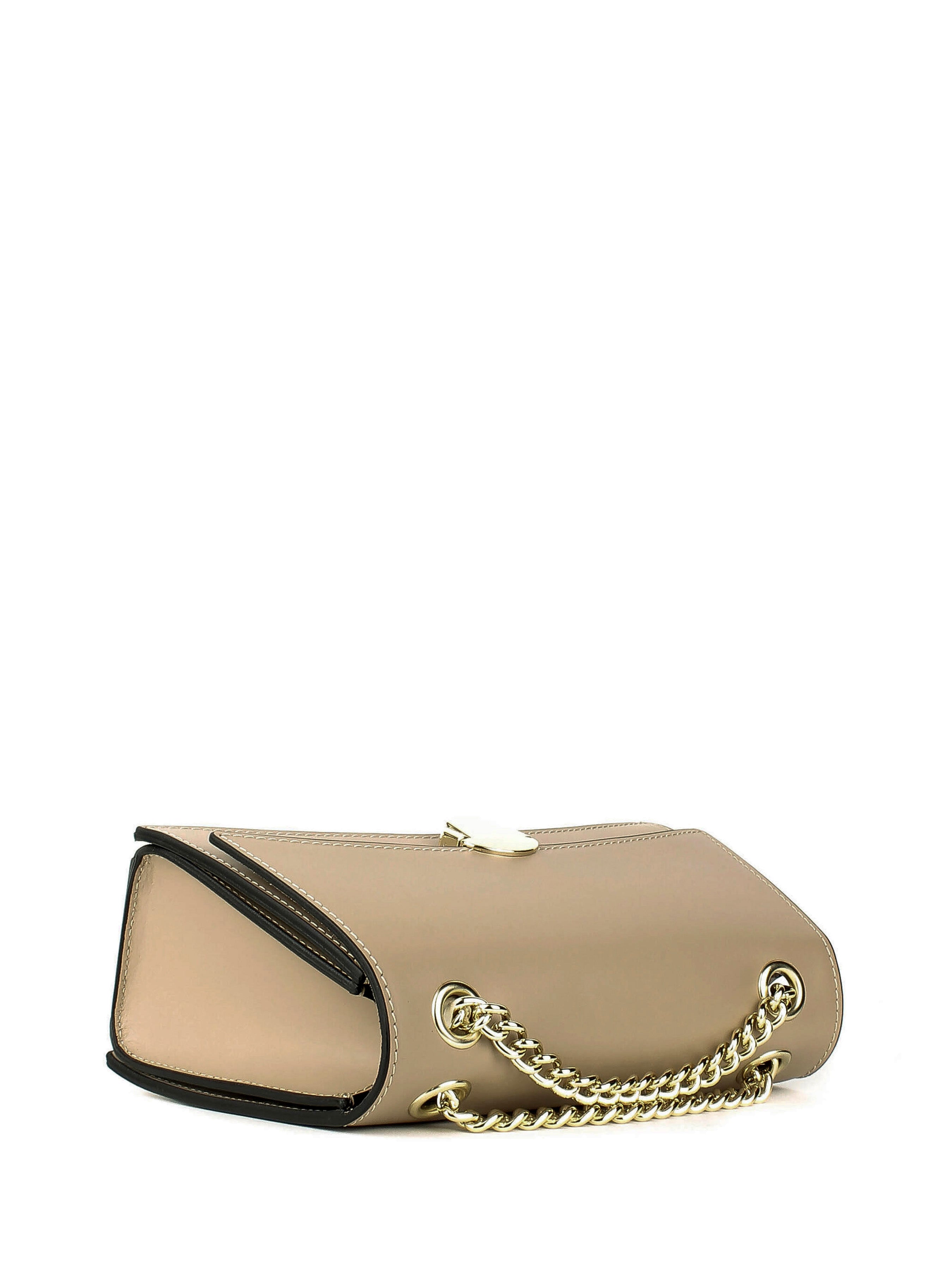 Bandolera de piel italiana Beige 4230-60-31