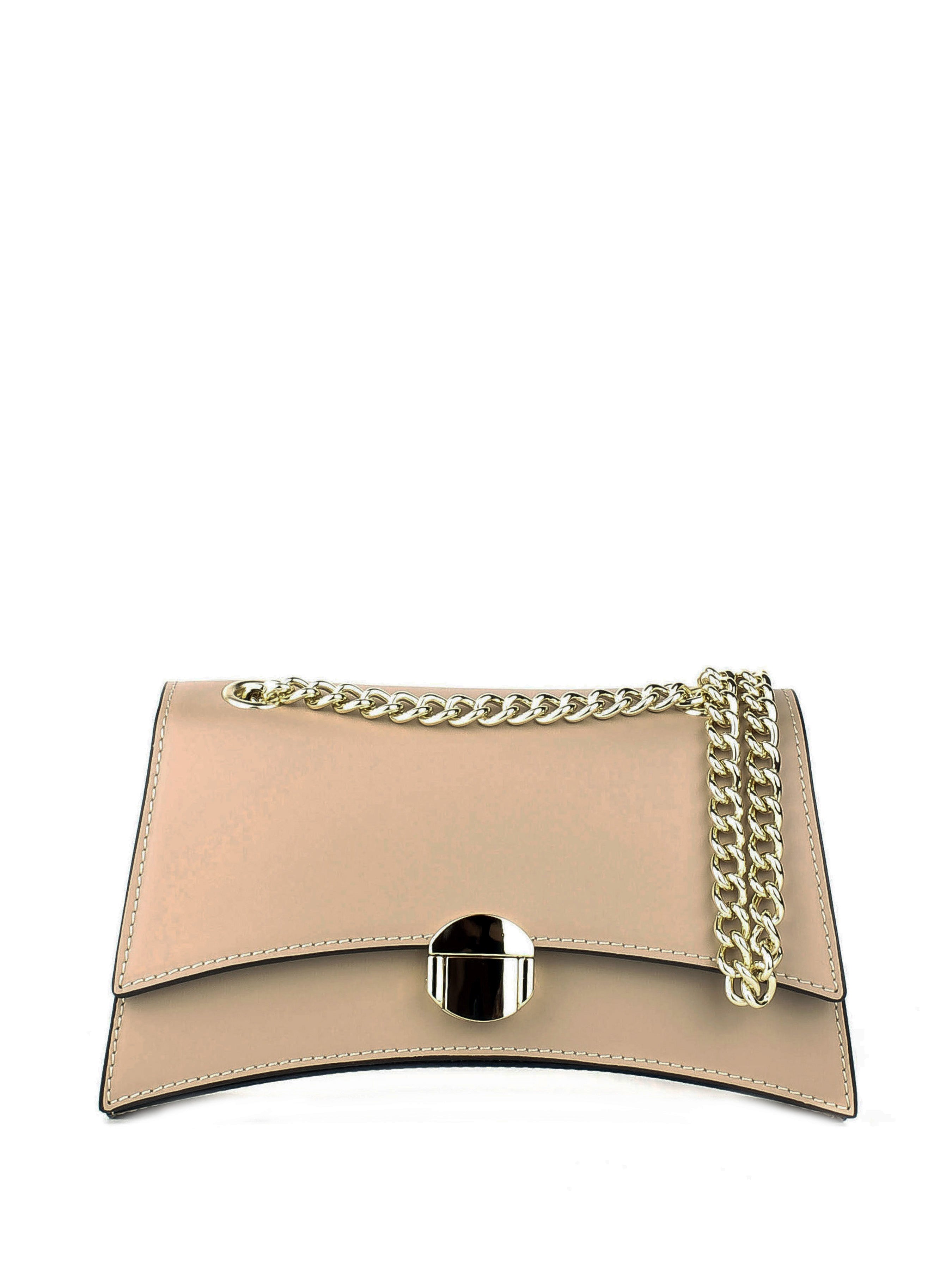 Bandolera de piel italiana Beige 4230-60-31