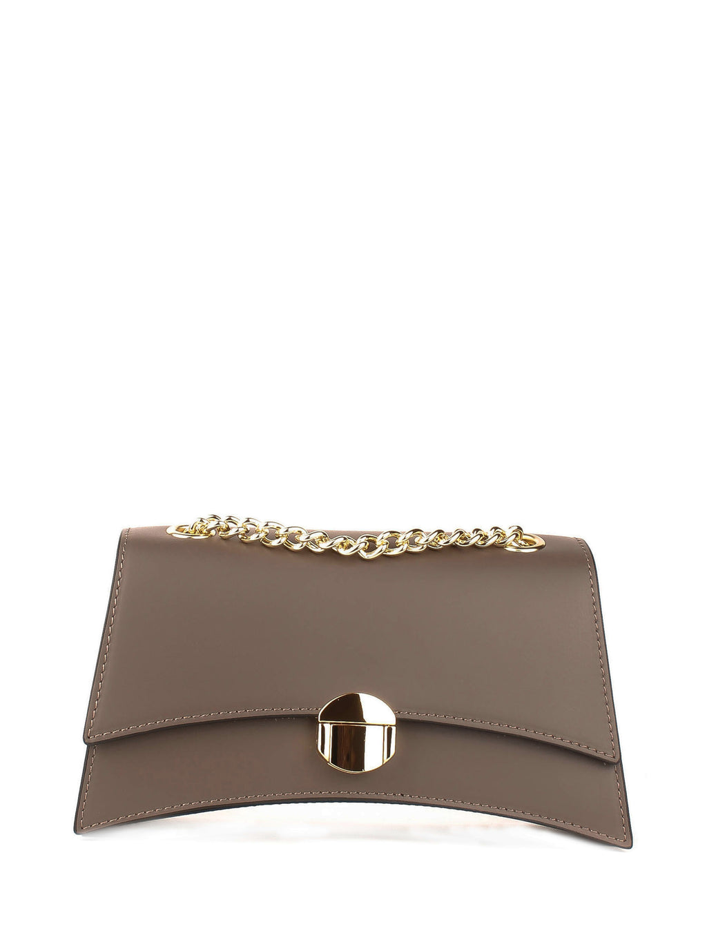 Bandolera de piel italiana Gris, Marrón 4230-104-31