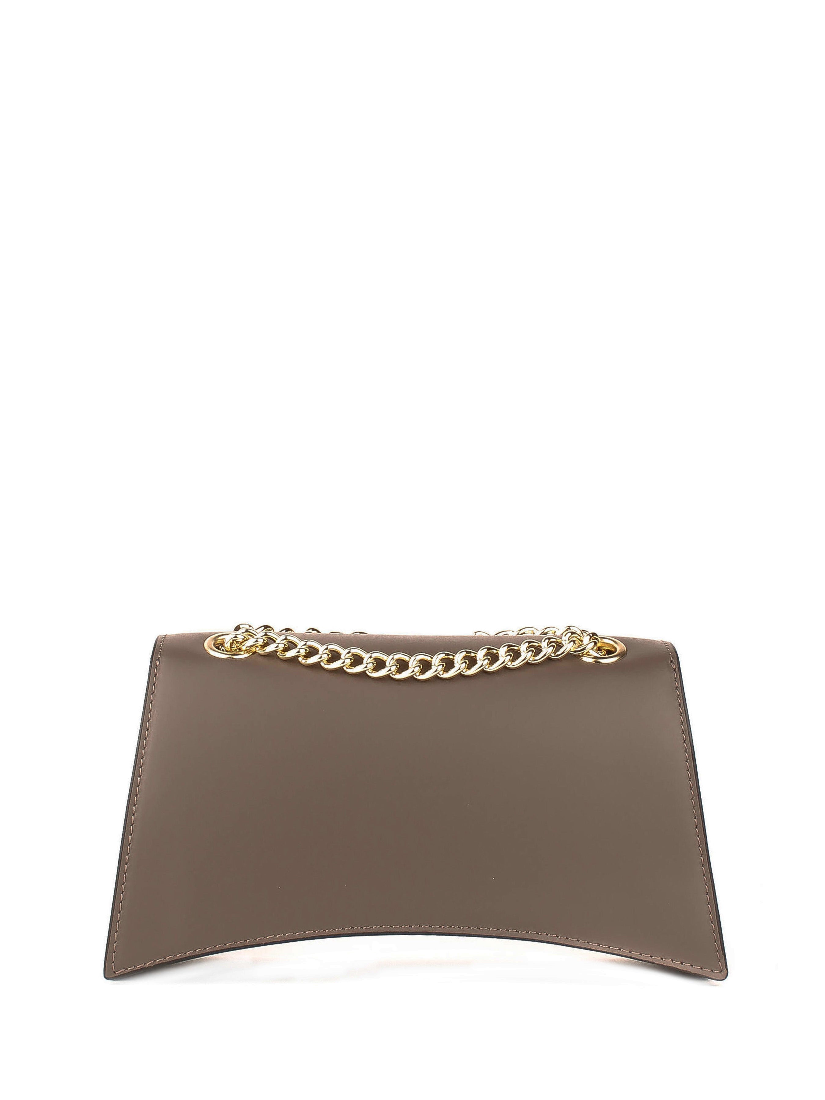 Bandolera de piel italiana Gris, Marrón 4230-104-31