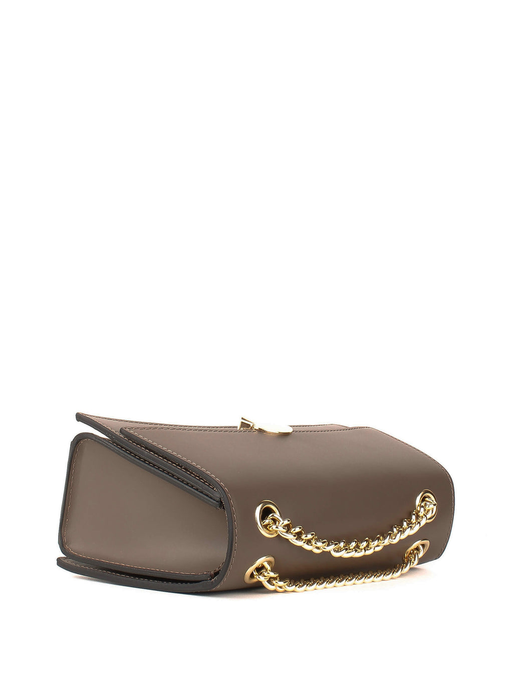 Bandolera de piel italiana Gris, Marrón 4230-104-31