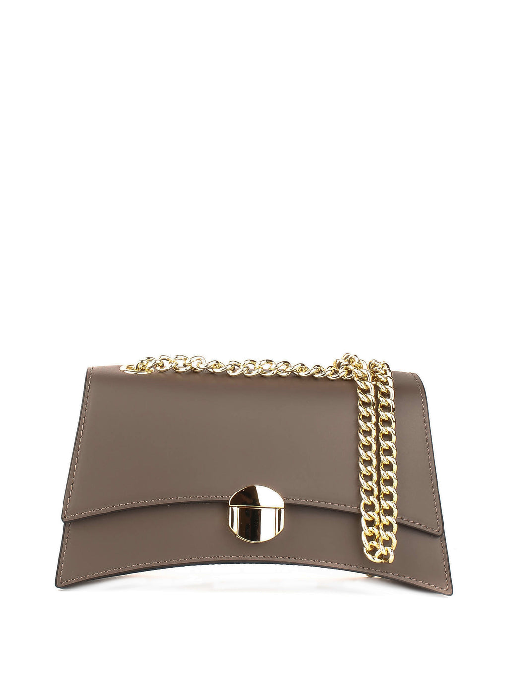 Bandolera de piel italiana Gris, Marrón 4230-104-31