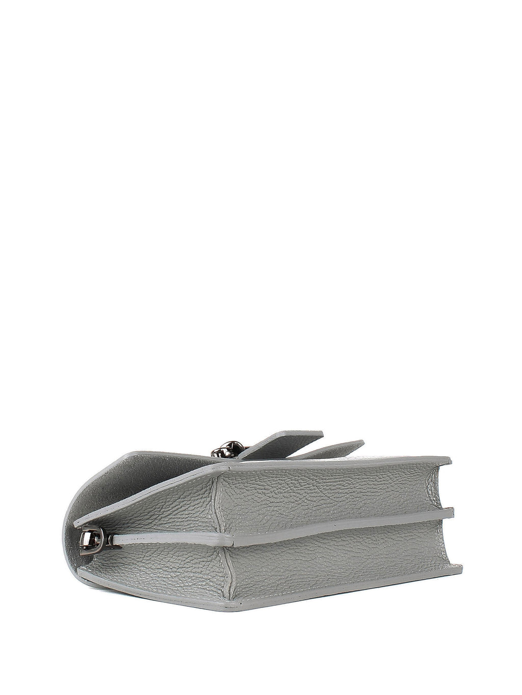 Bandolera de piel italiana Gris 6184-18-32