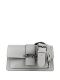 Bandolera de piel italiana Gris 6184-18-32