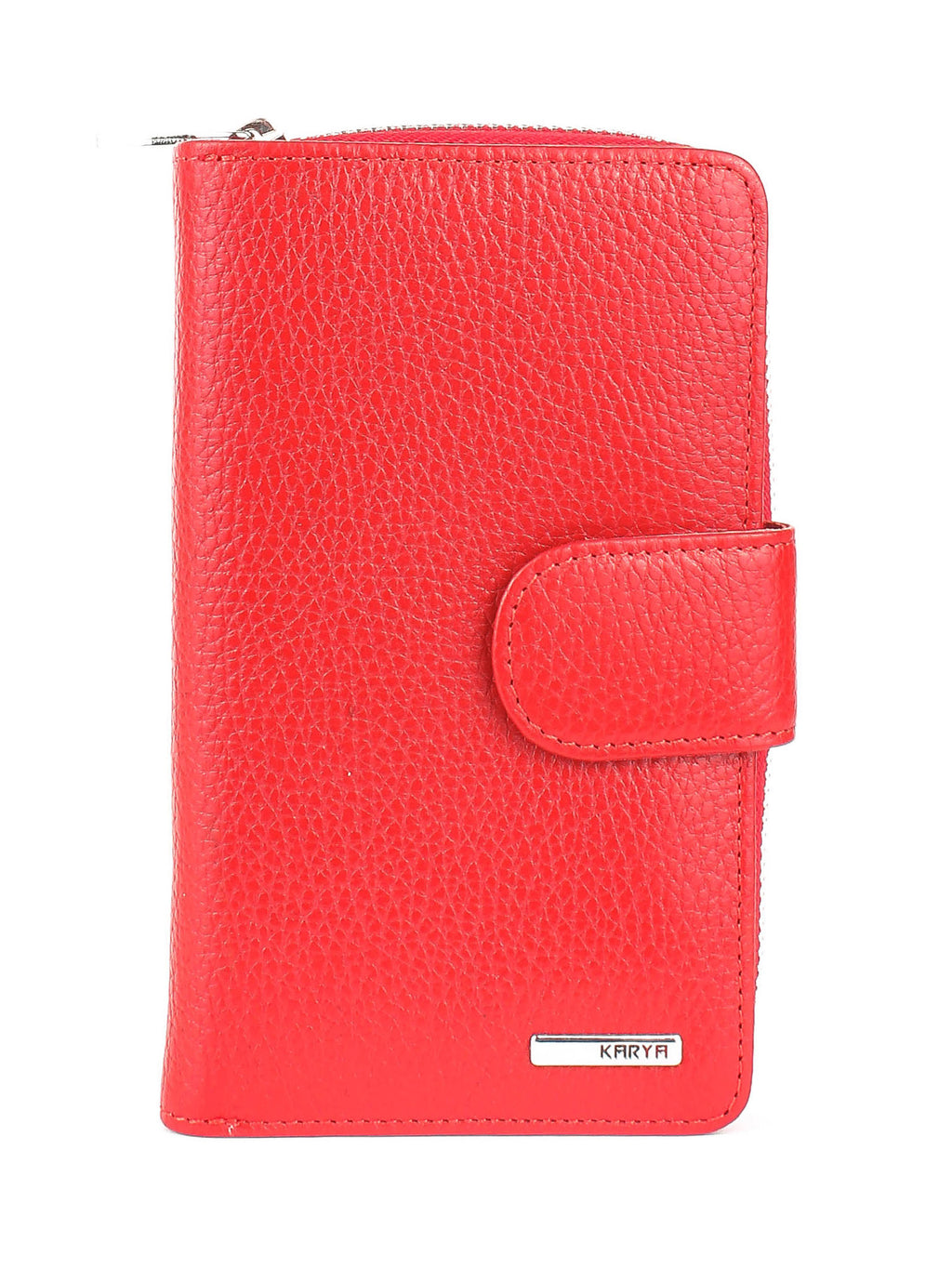 Cartera de piel italiana Rojo 2009-46