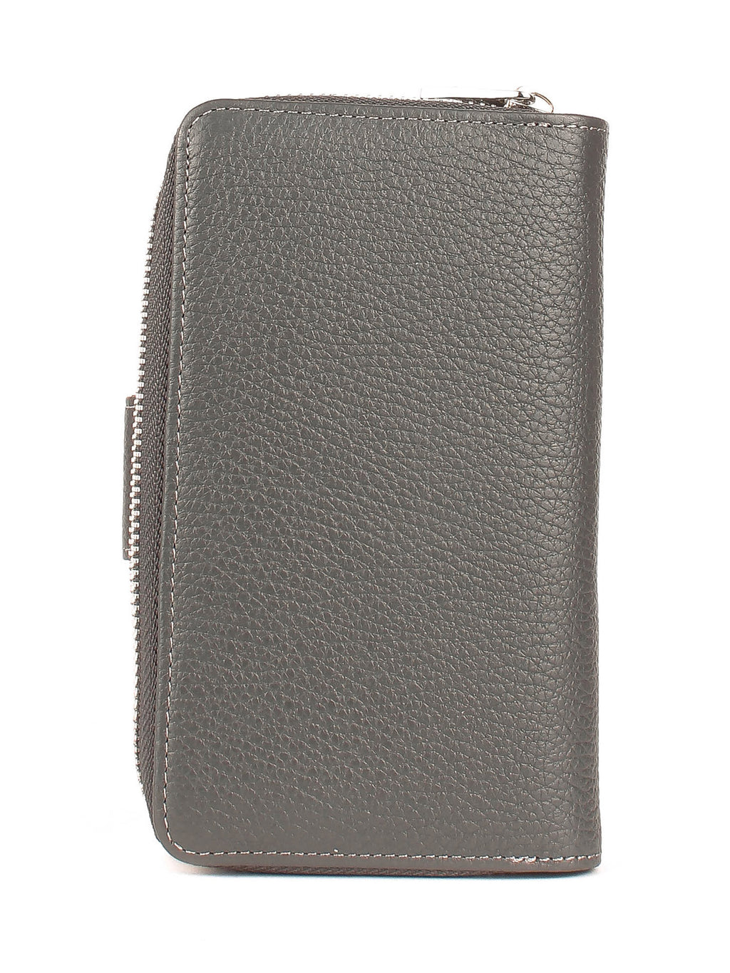 Cartera de piel italiana Gris 2009-081