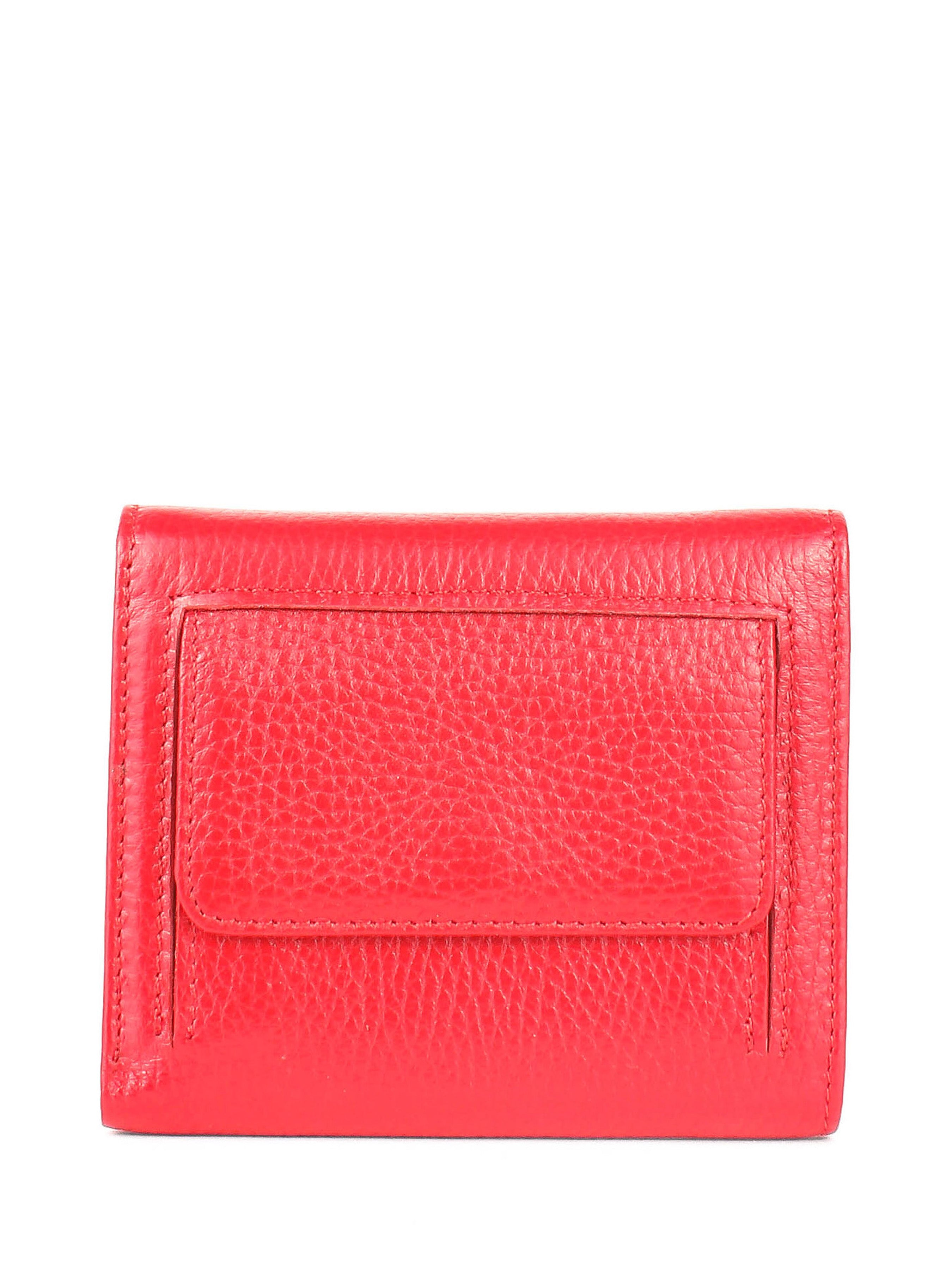 Cartera de piel italiana Rojo 2021-46