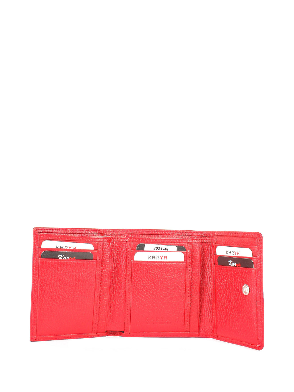 Cartera de piel italiana Rojo 2021-46