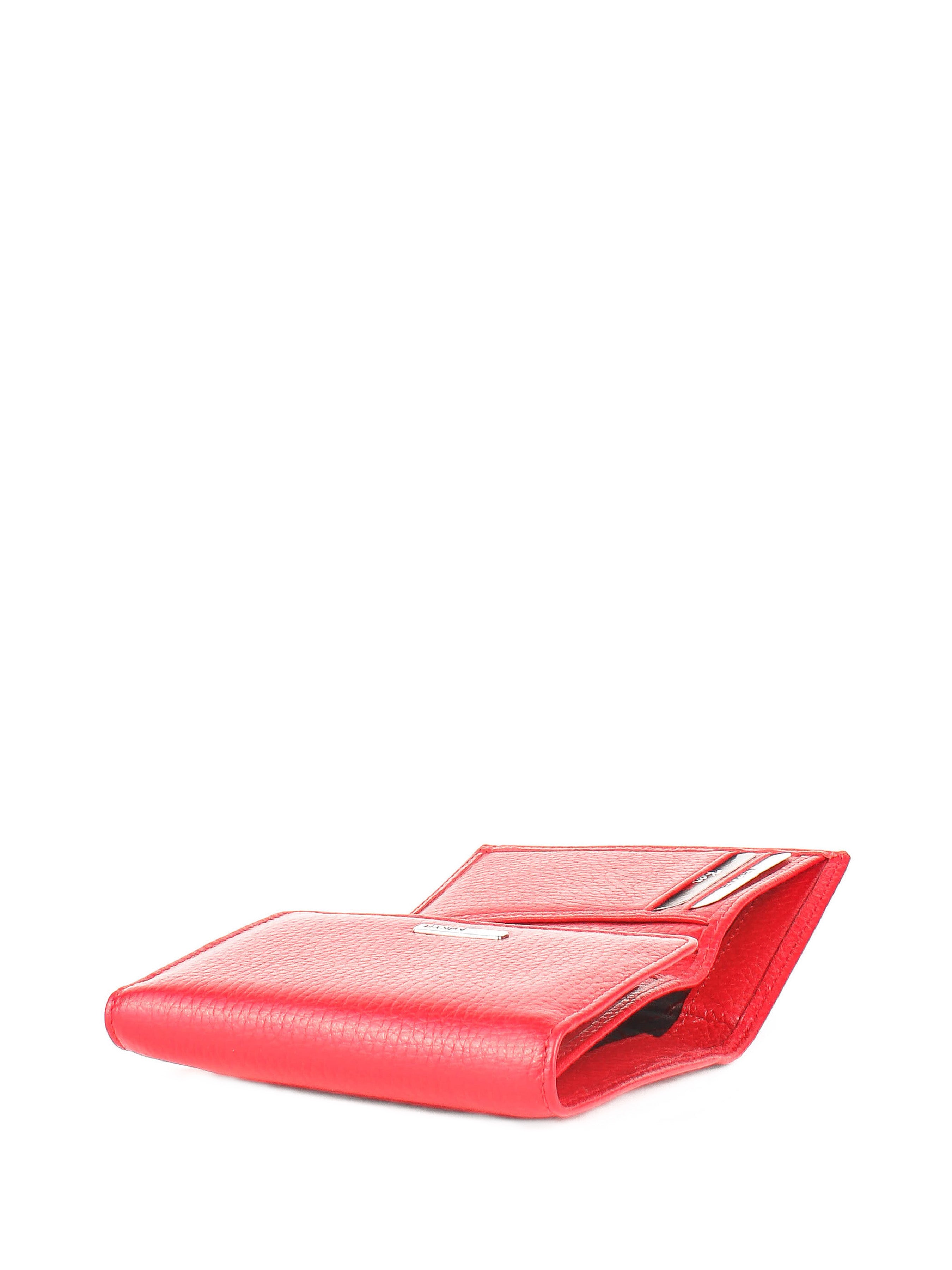 Cartera de piel italiana Rojo 2021-46