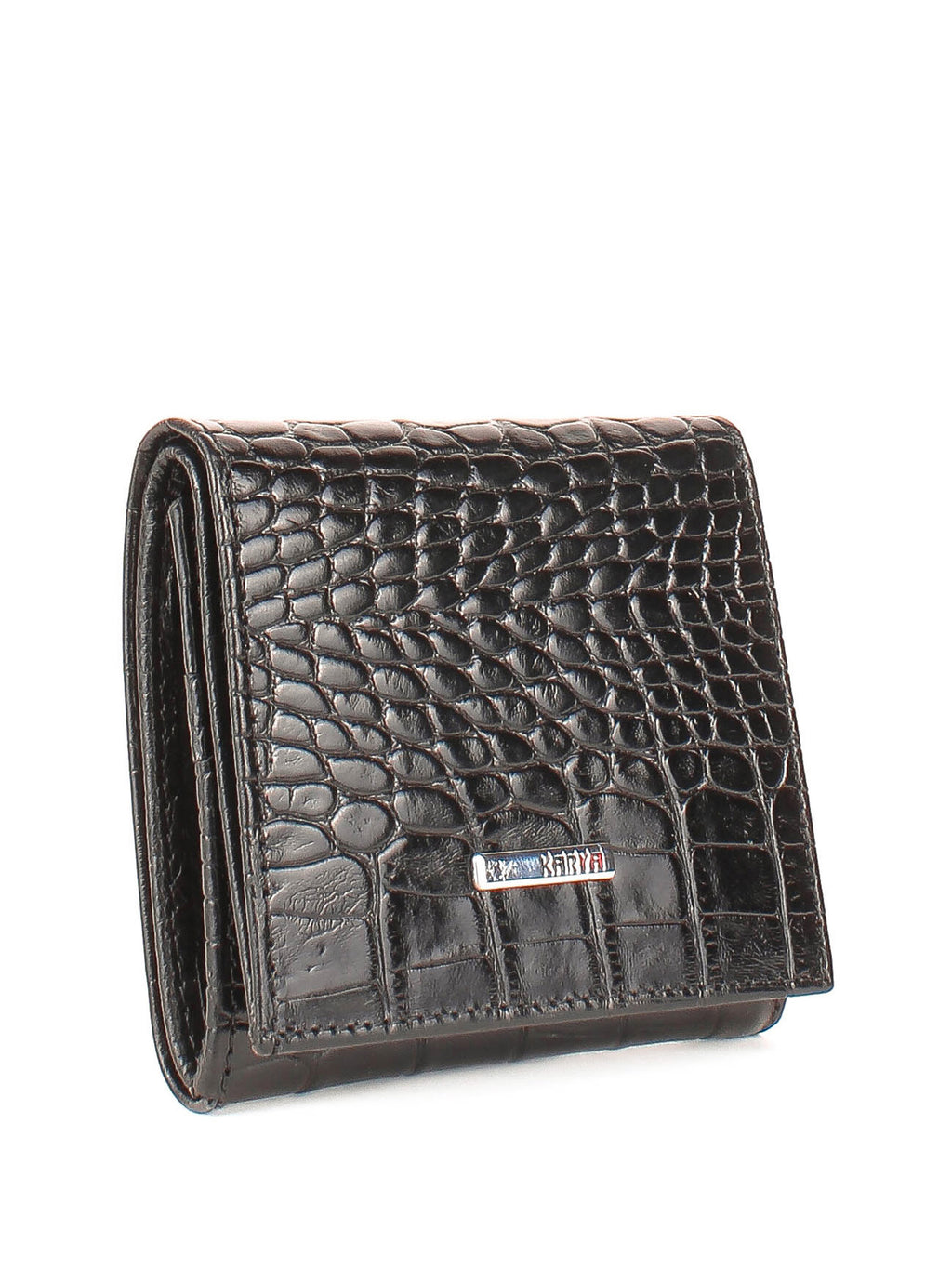 Cartera de piel italiana Negro 1203-53