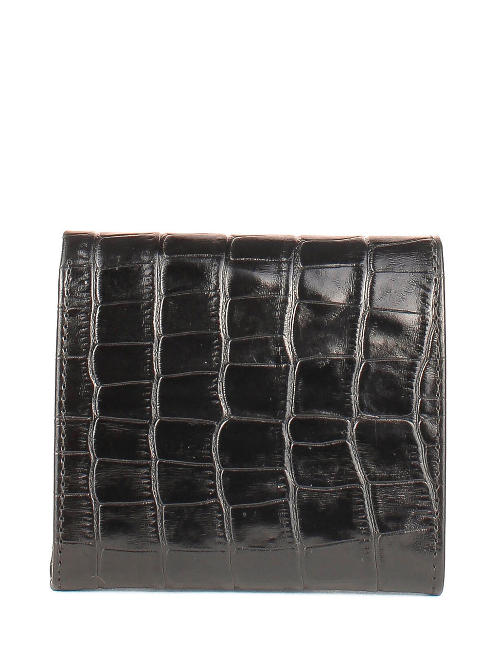 Cartera de piel italiana Negro 1203-53