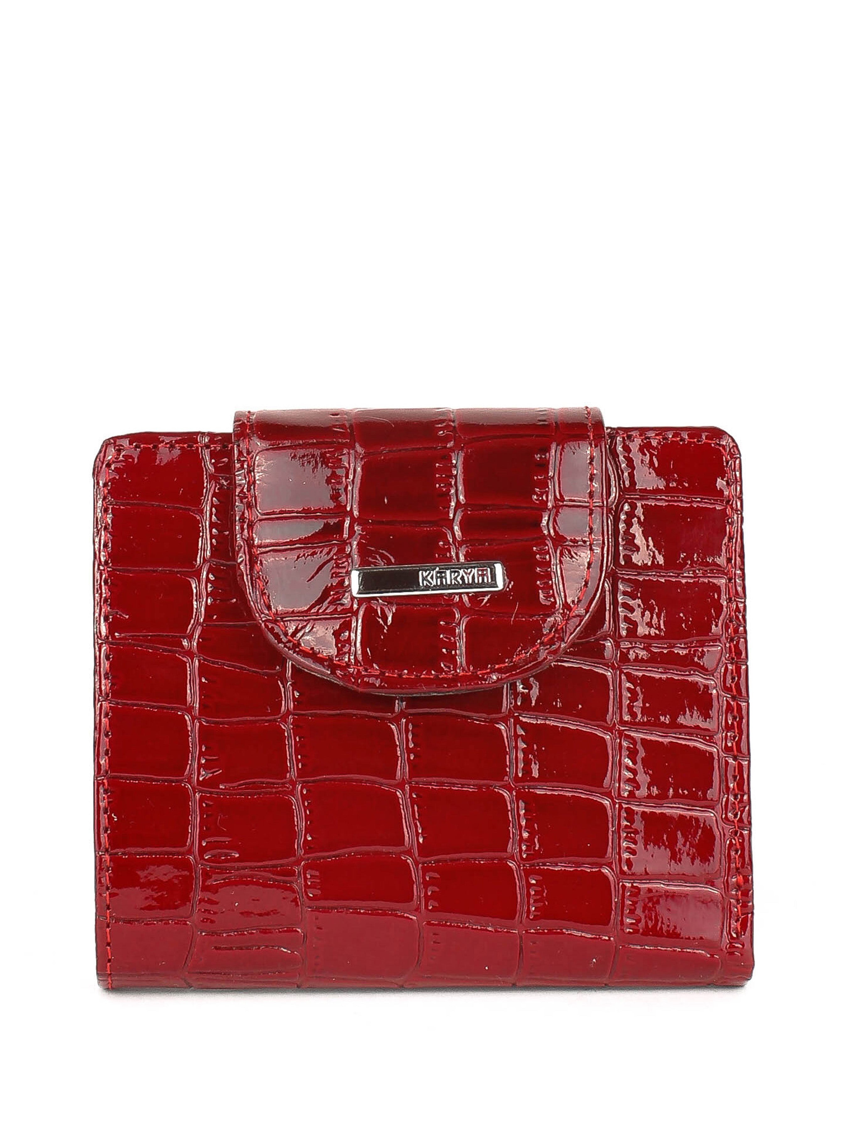 Cartera de piel italiana Burgoña 1052-08-45