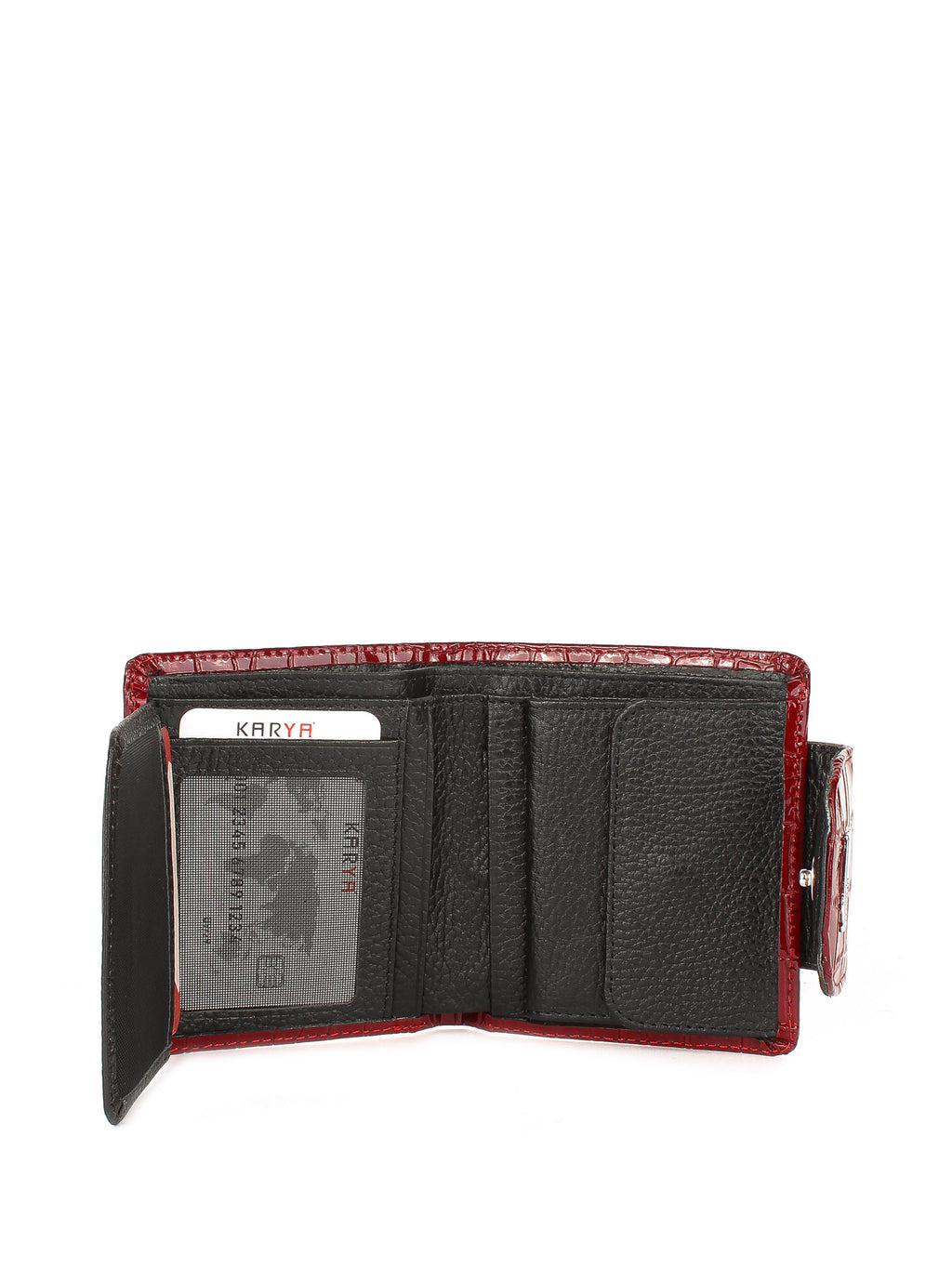 Cartera de piel italiana Burgoña 1052-08-45