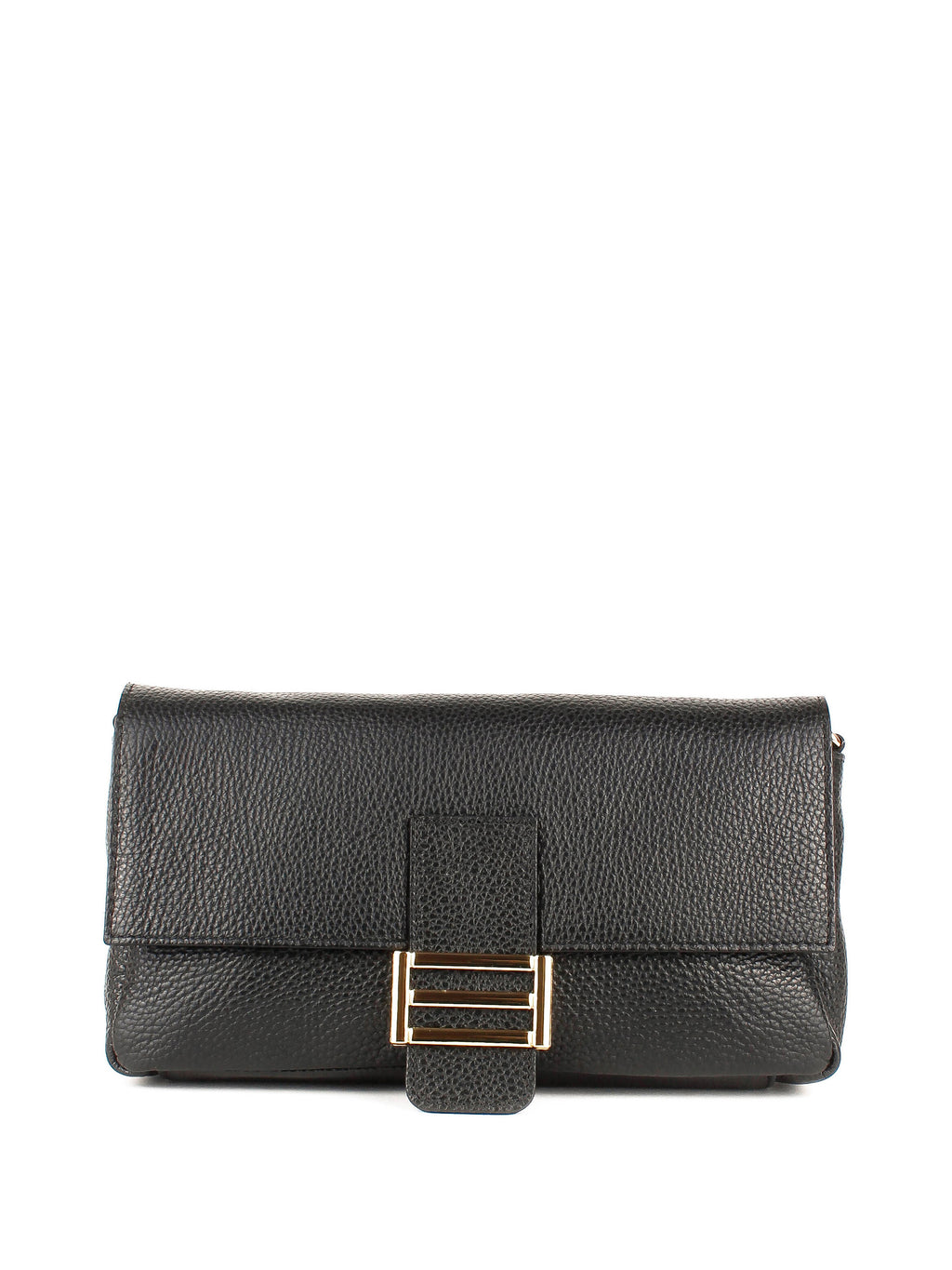 Bandolera de piel italiana Negro 4444-05-32