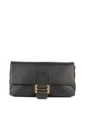 Bandolera de piel italiana Negro 4444-05-32