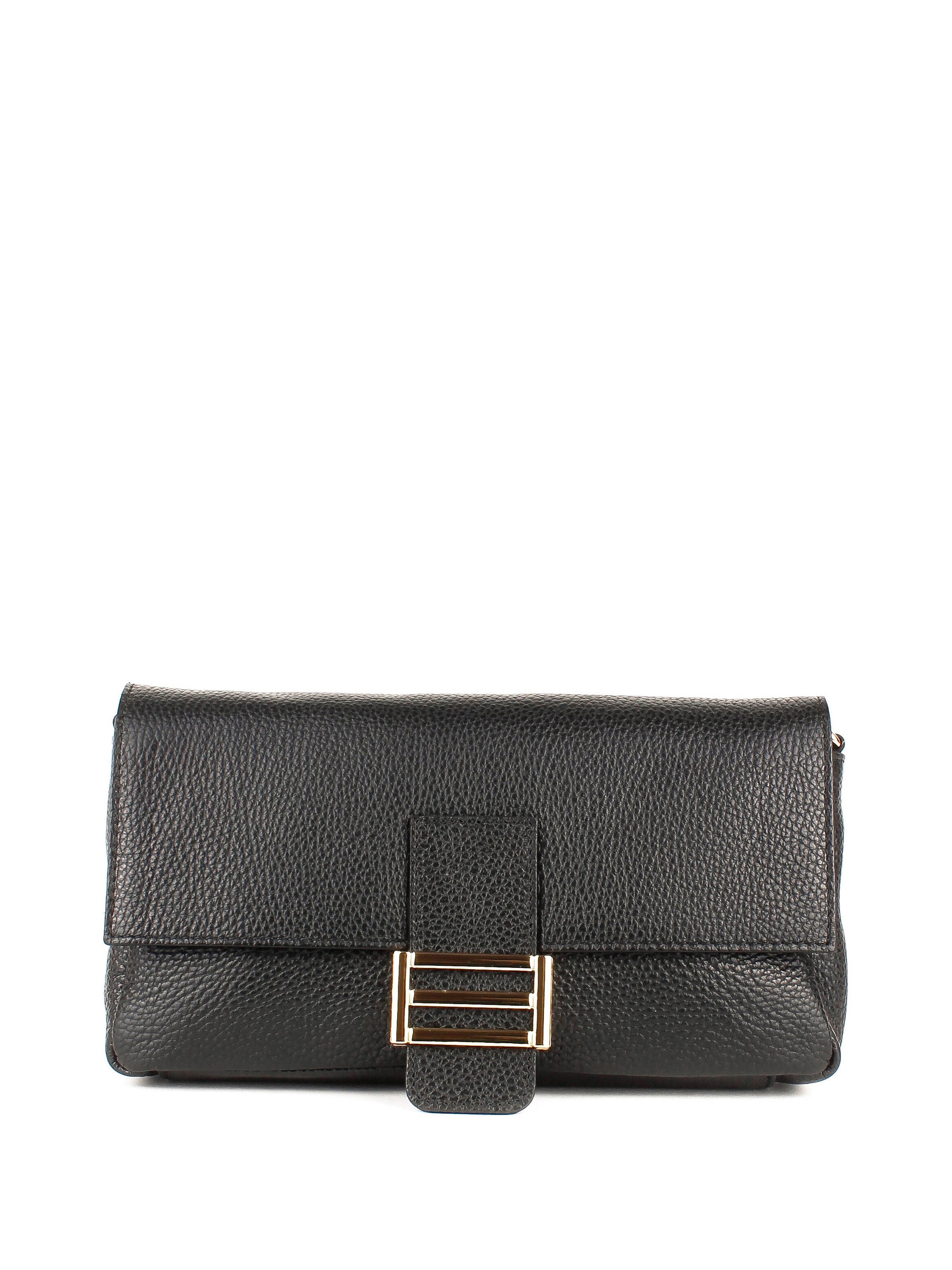 Bandolera de piel italiana Negro 4444-05-32