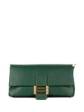 Bandolera de piel italiana Verde 4444-64-32