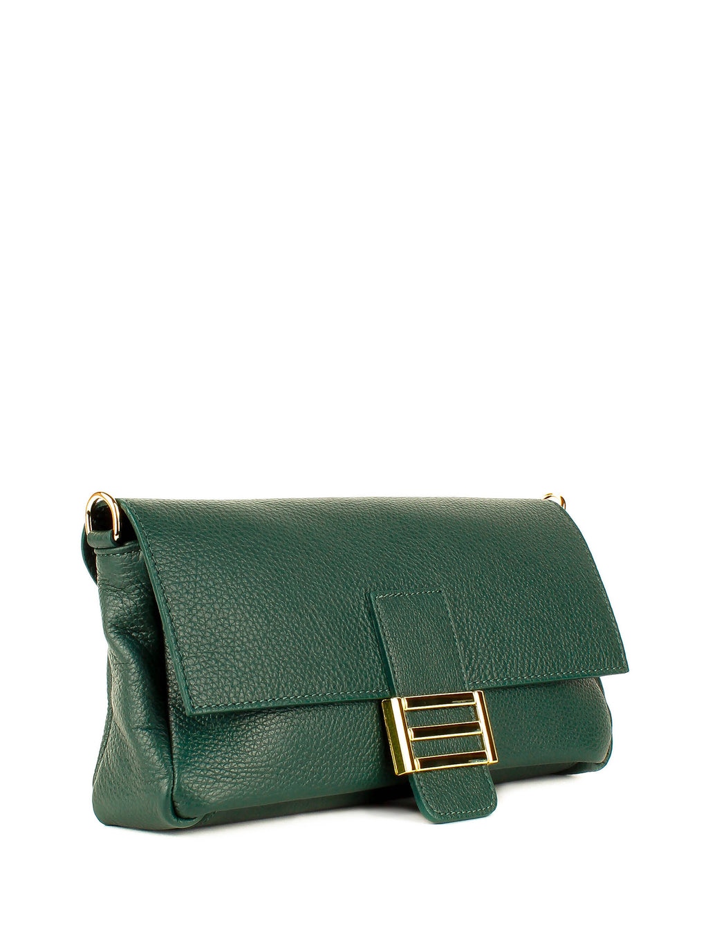 Bandolera de piel italiana Verde 4444-64-32