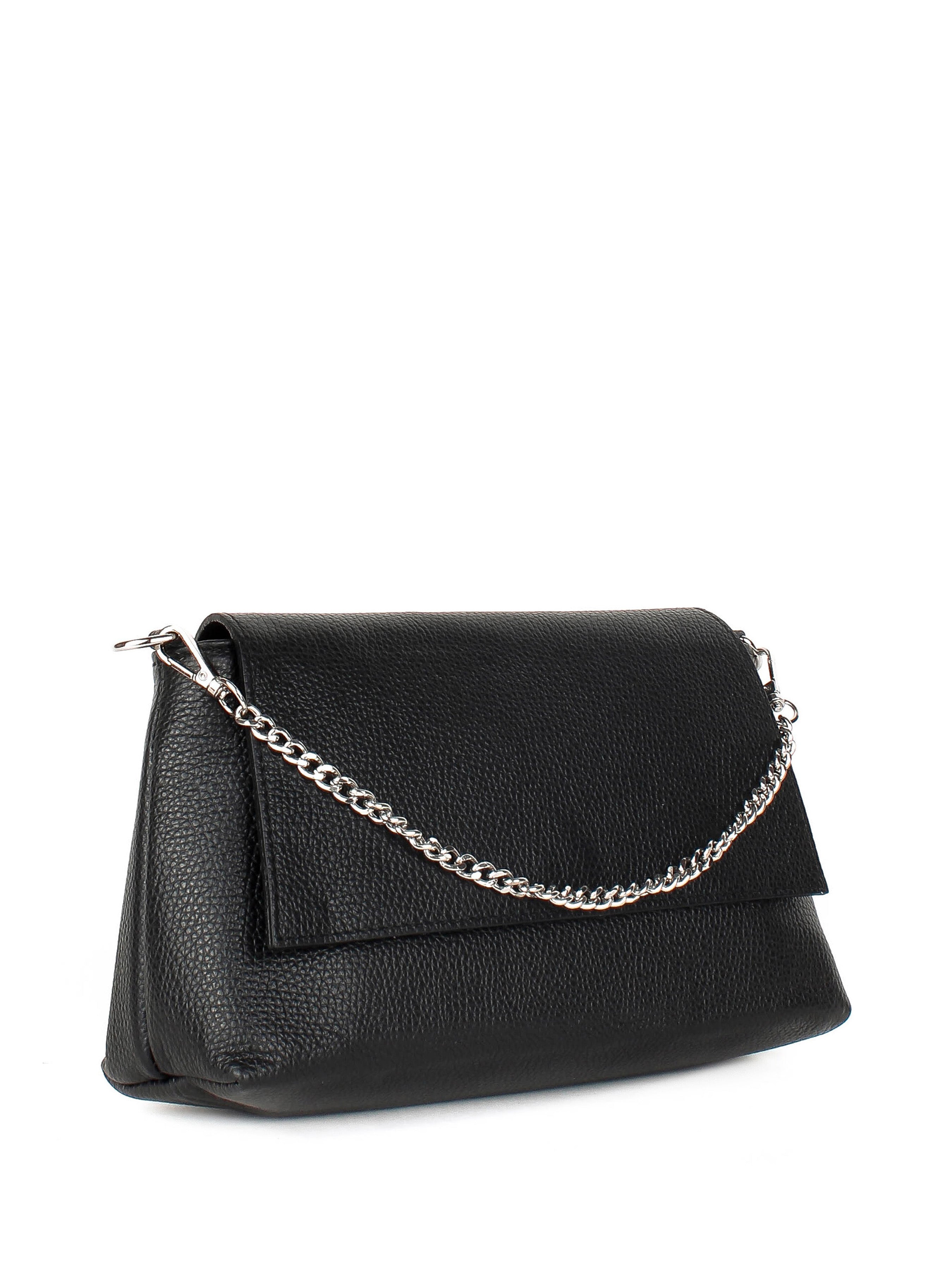 Bandolera de piel italiana Negro 2533-05-32