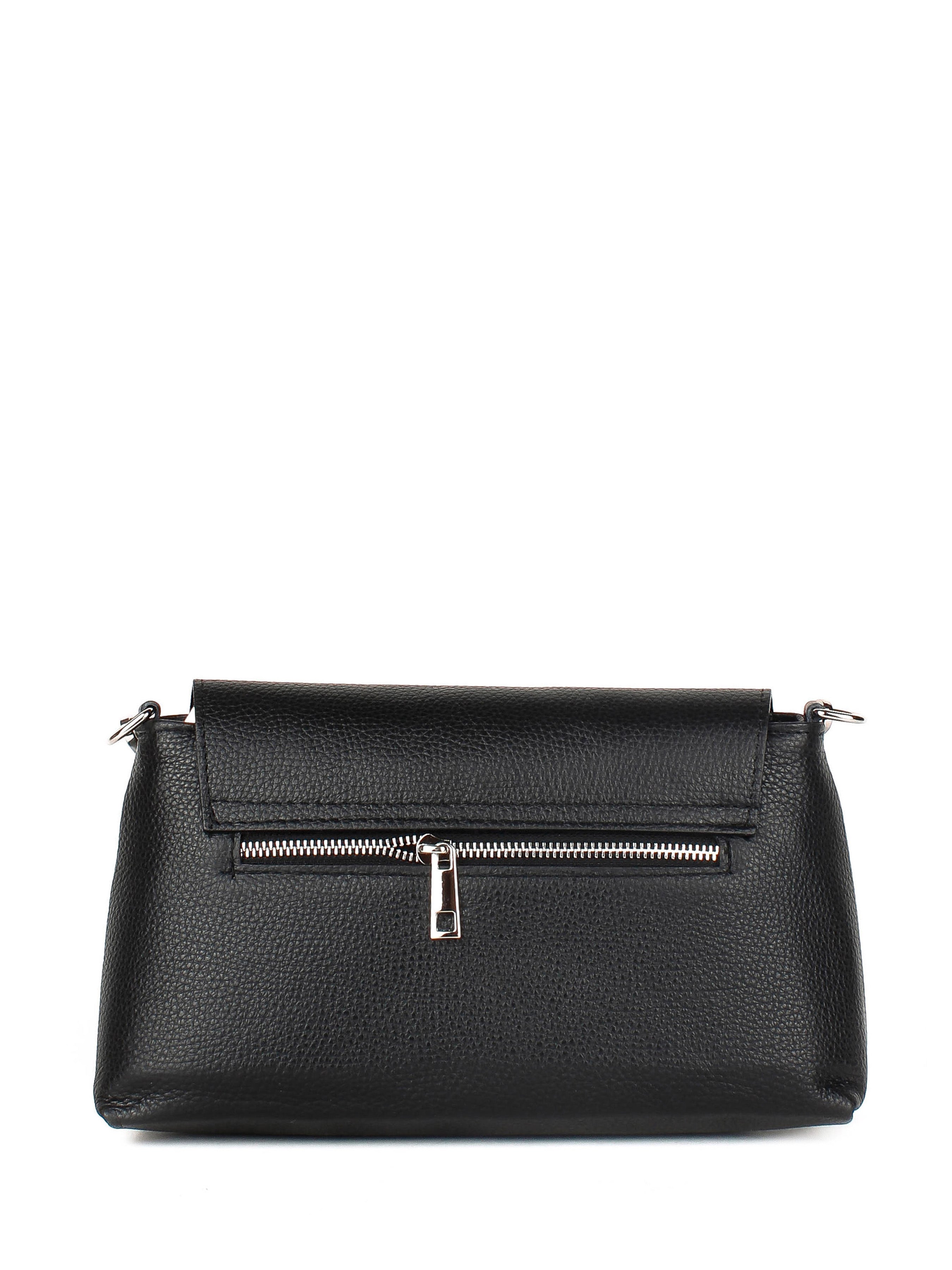 Bandolera de piel italiana Negro 2533-05-32