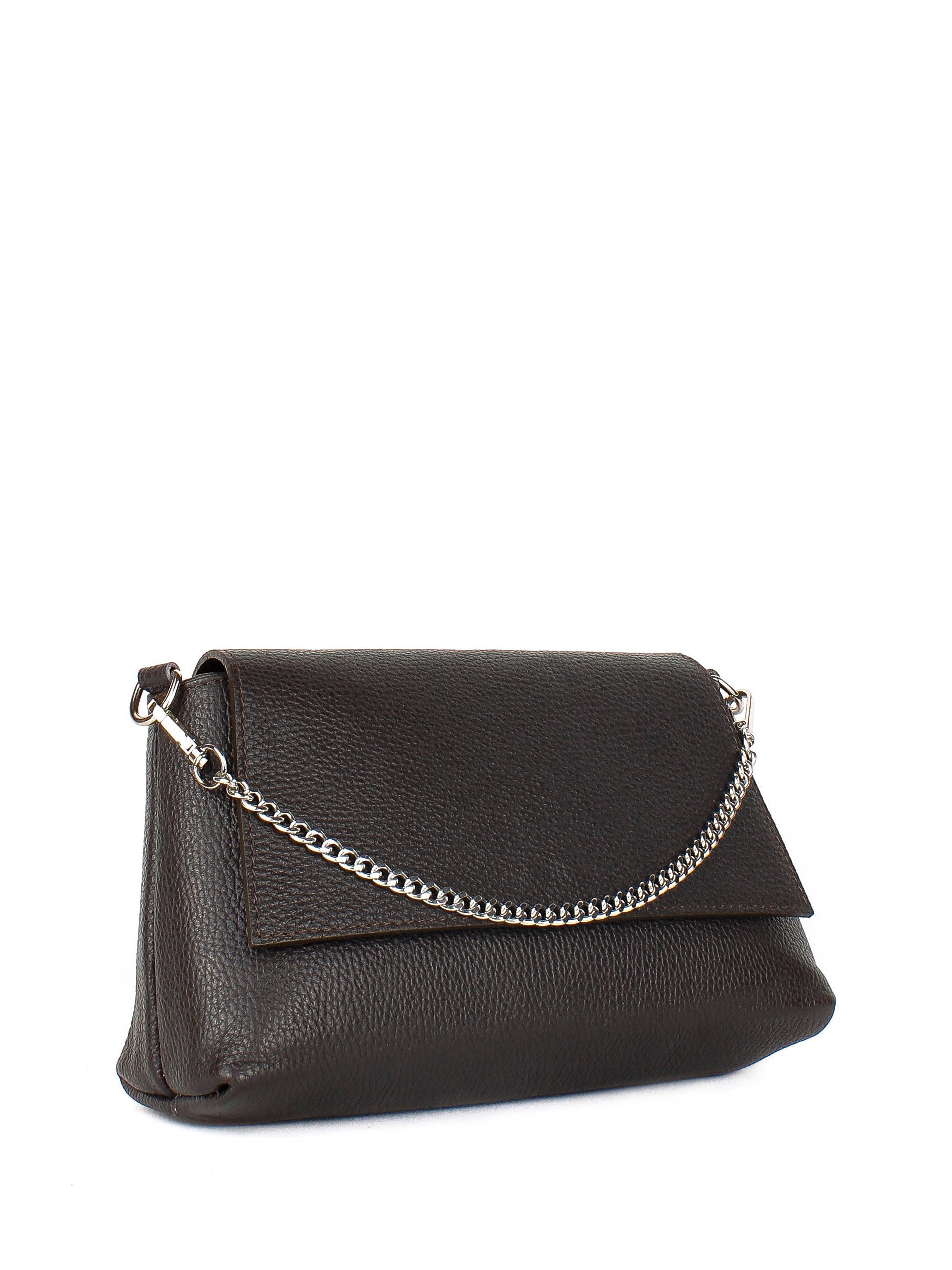 Bandolera de piel italiana Marrón 2533-06-32