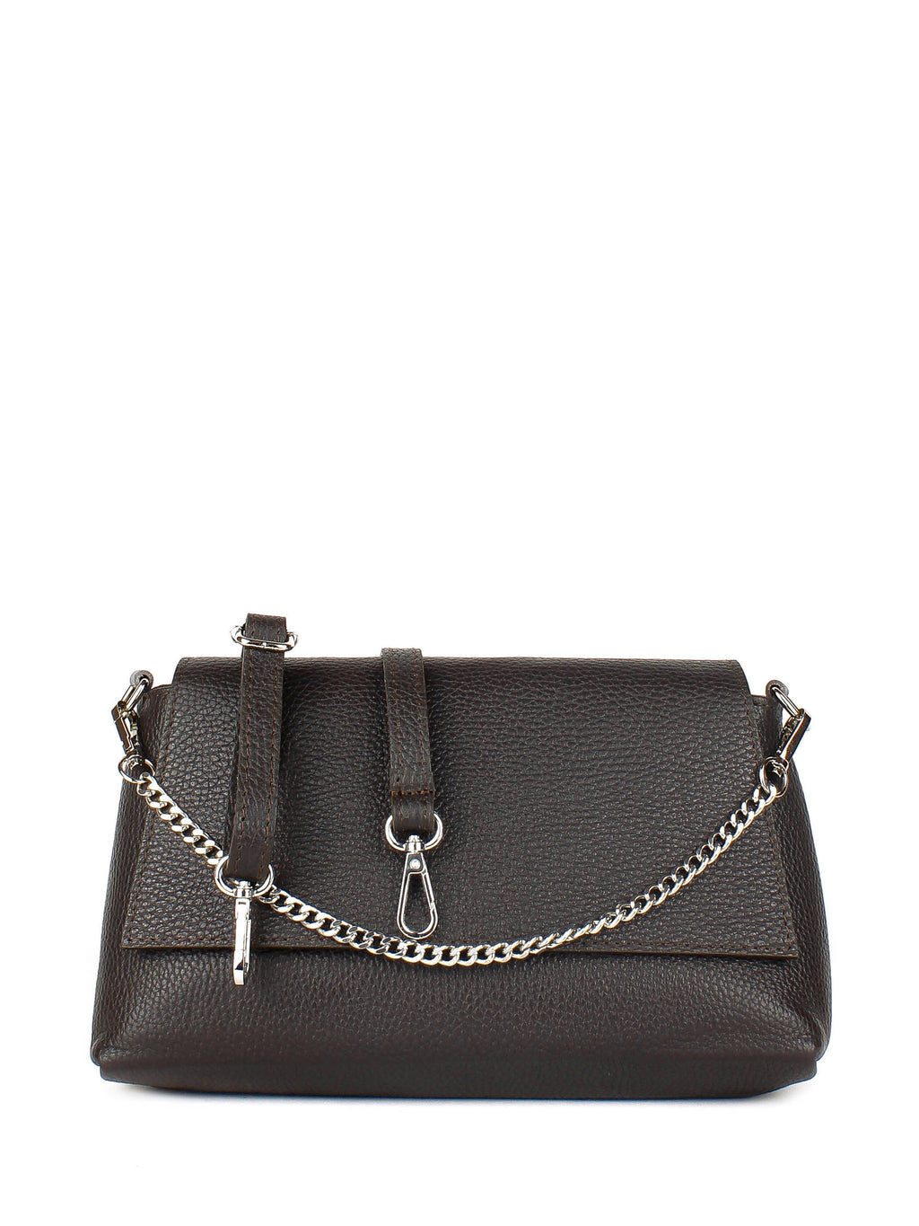 Bandolera de piel italiana Marrón 2533-06-32