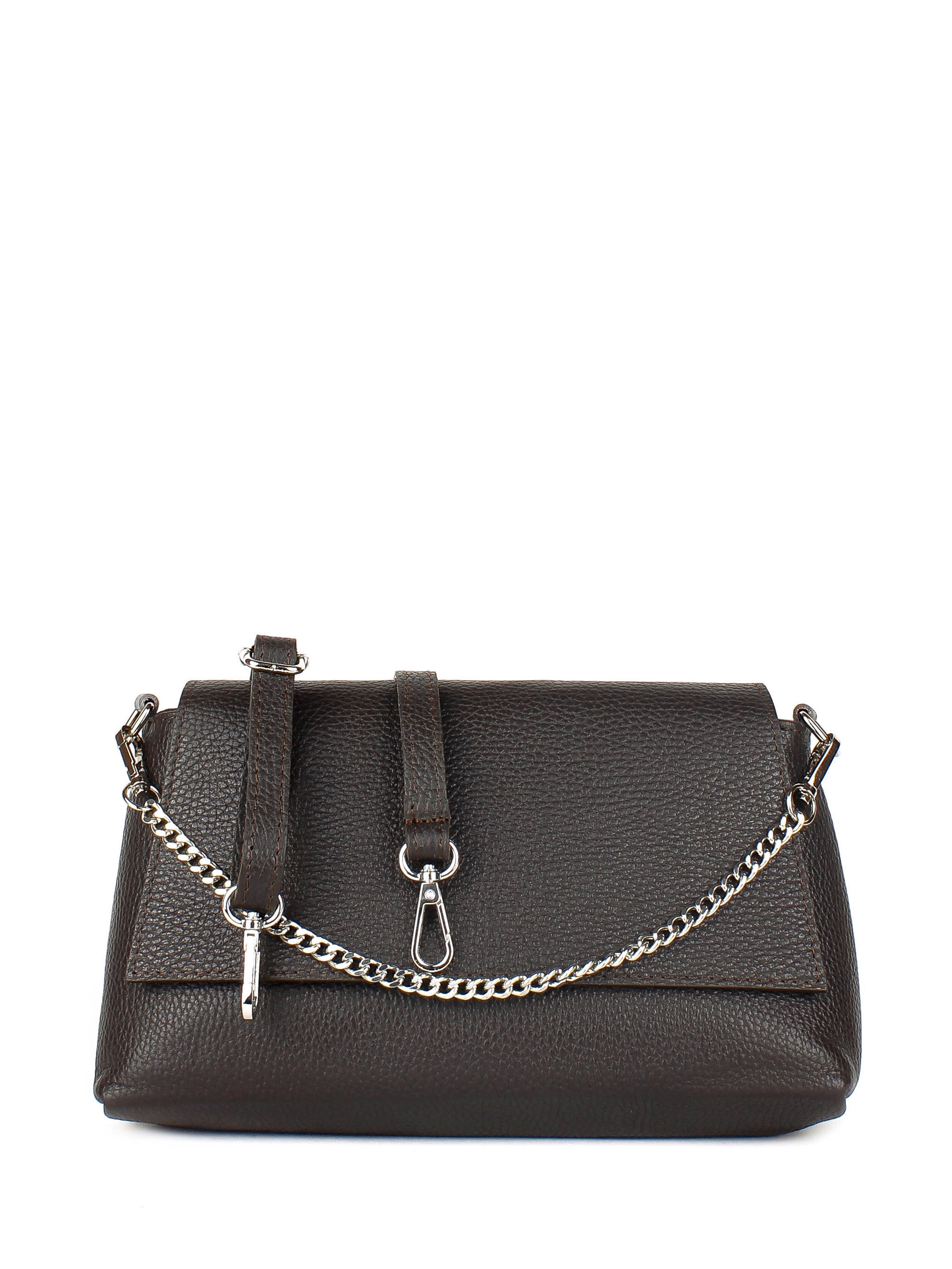 Bandolera de piel italiana Marrón 2533-06-32