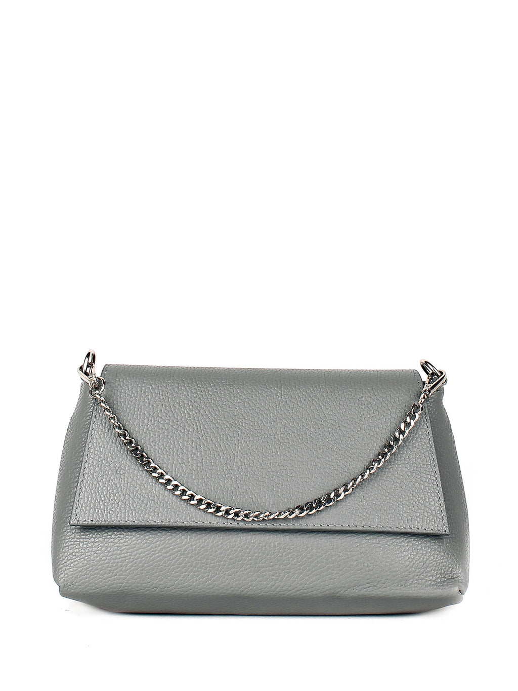 Bandolera de piel italiana Gris 2533-18-32