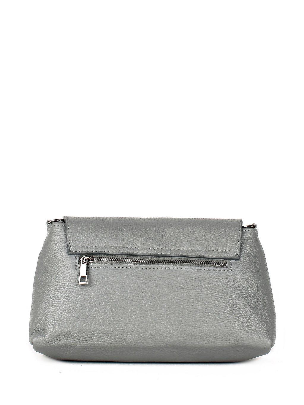 Bandolera de piel italiana Gris 2533-18-32