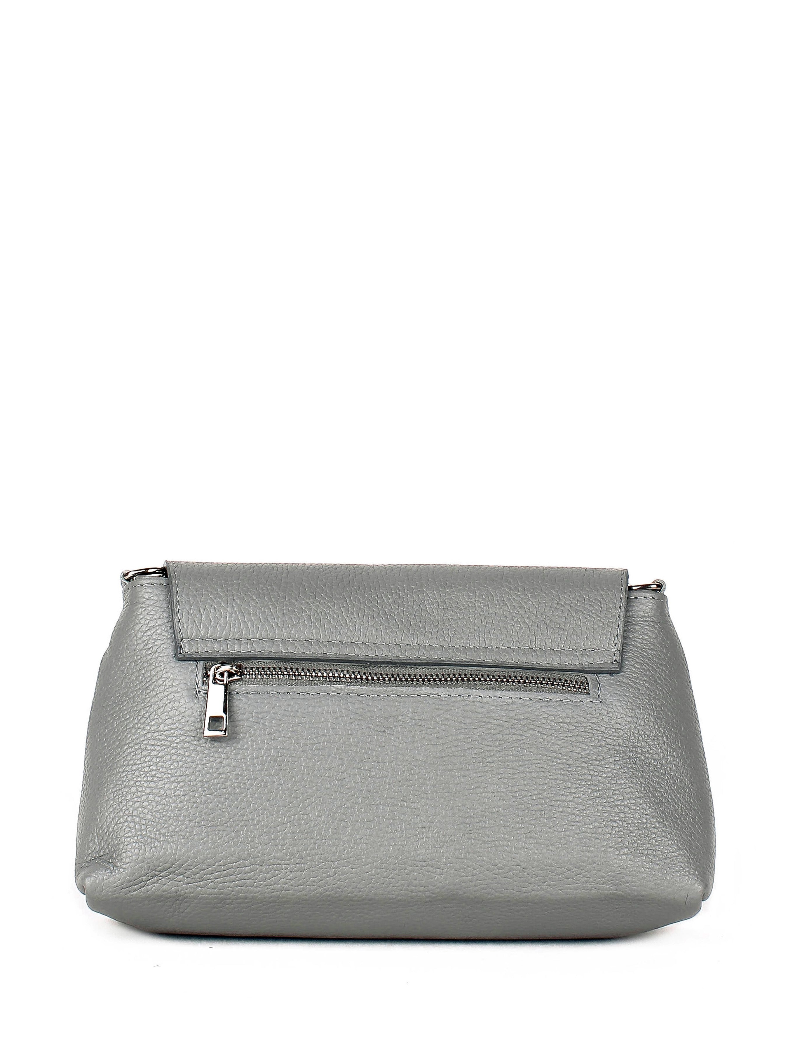 Bandolera de piel italiana Gris 2533-18-32