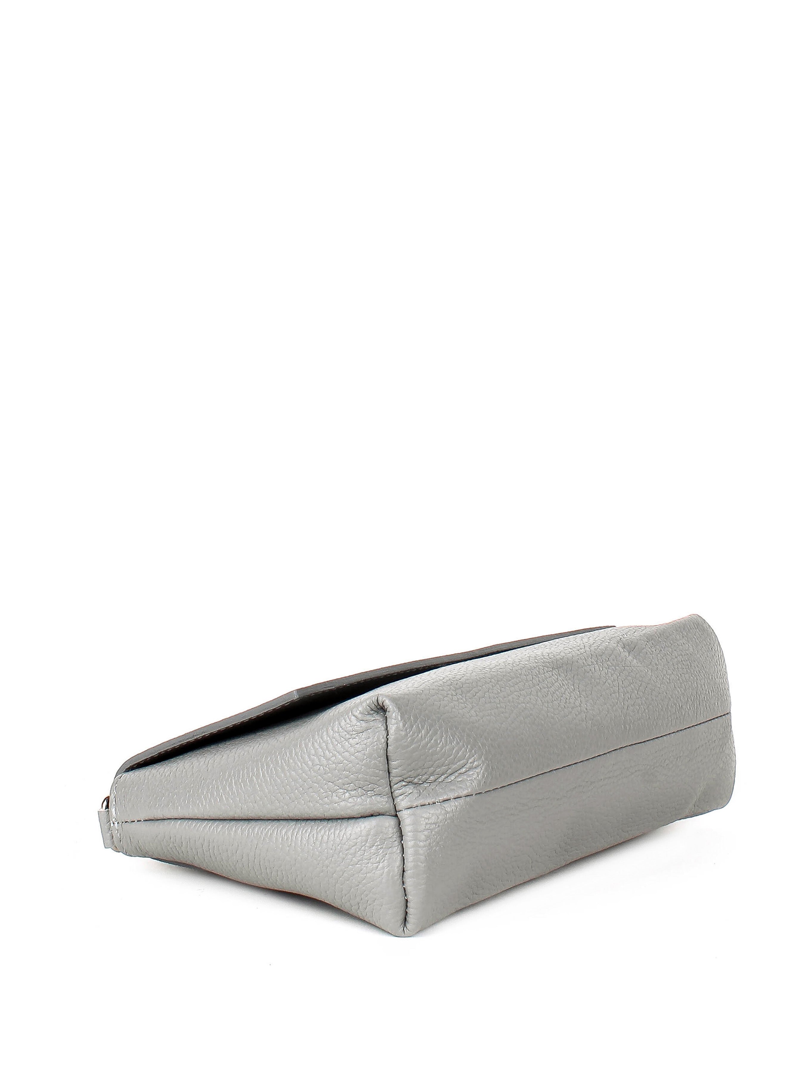 Bandolera de piel italiana Gris 2533-18-32