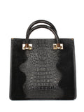 Bolso Tote de piel italiana Negro 8560-05-36
