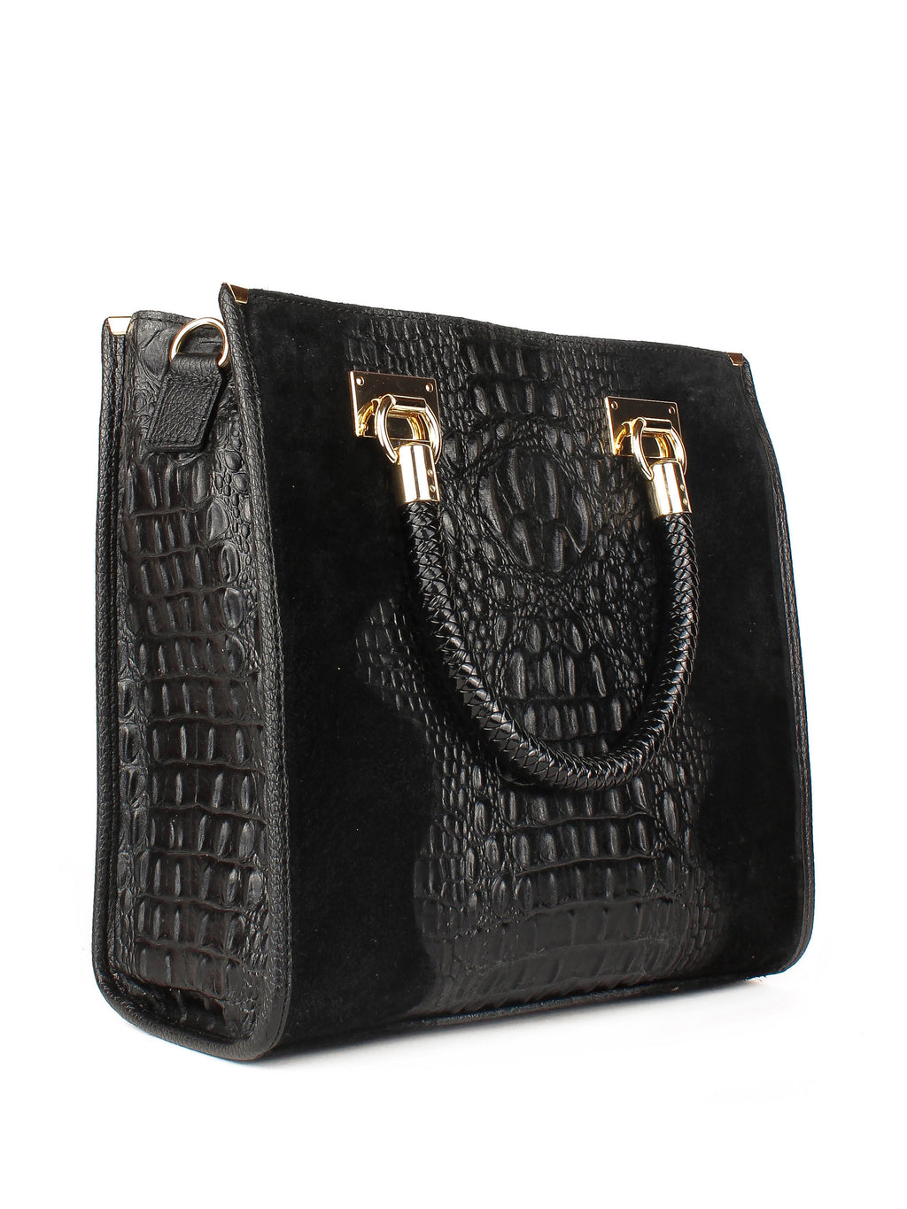 Bolso Tote de piel italiana Negro 8560-05-36