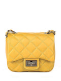 Bandolera de piel italiana Amarillo 5823-55-37